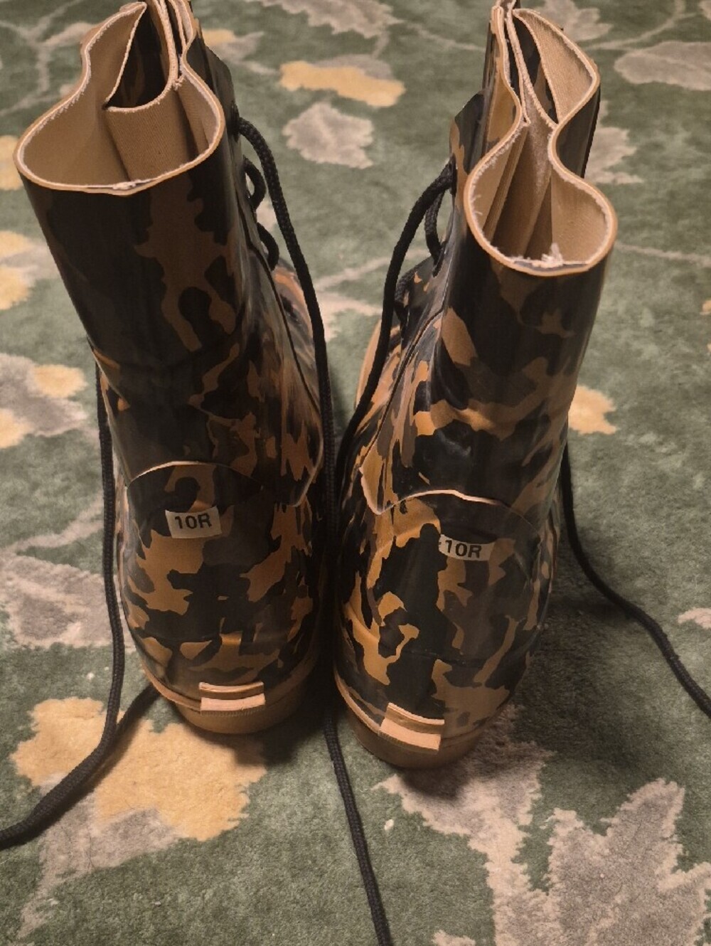 Camouflage Men's Rain Boots - Brown Camo - Picture 6 of 10
